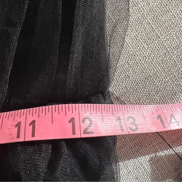 Lulu’s Divine dreamer tulle off the shoulder midi dress Ladies size small Black - Picture 11 of 12